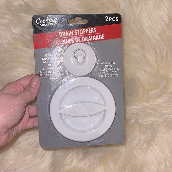 Cooking Concepts Drain Stoppers 2 Piece Set NWT - Picture 4 of 5
